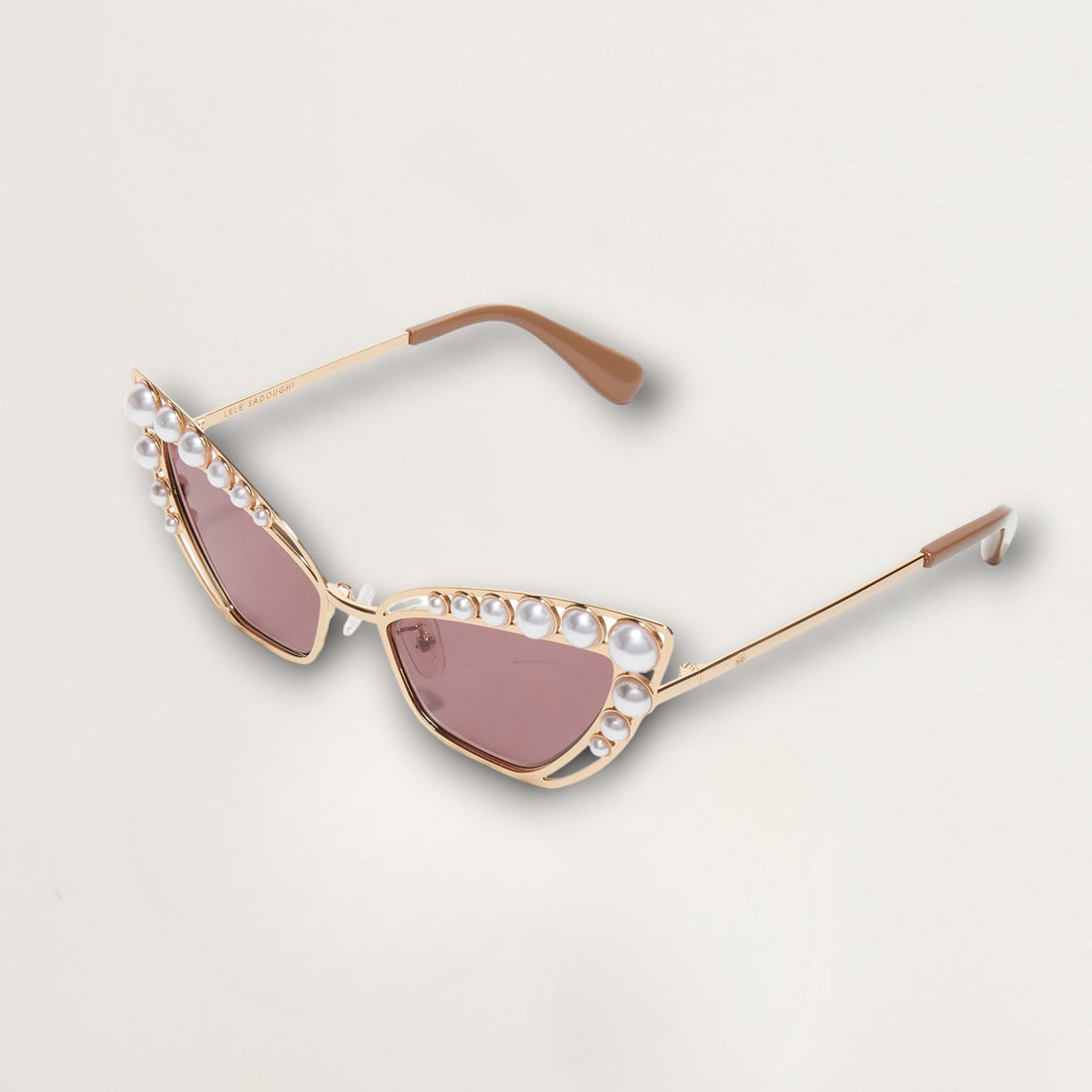 Lunettes de soleil papillon Elton - Doré