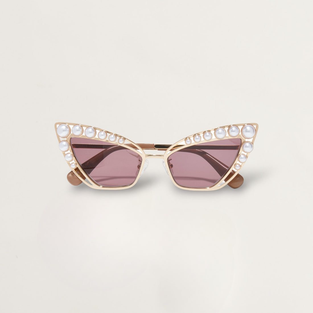 Lunettes de soleil papillon Elton - Doré