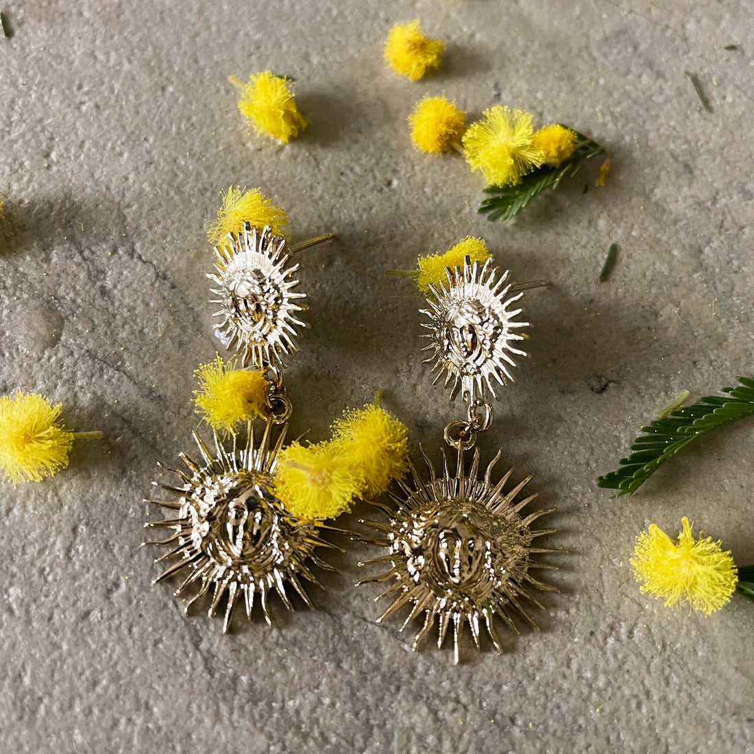 Boucles D'oreilles Lizeron - Modèle Soleil