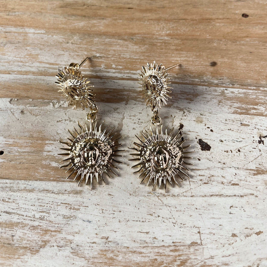 Boucles D'oreilles Lizeron - Modèle Soleil