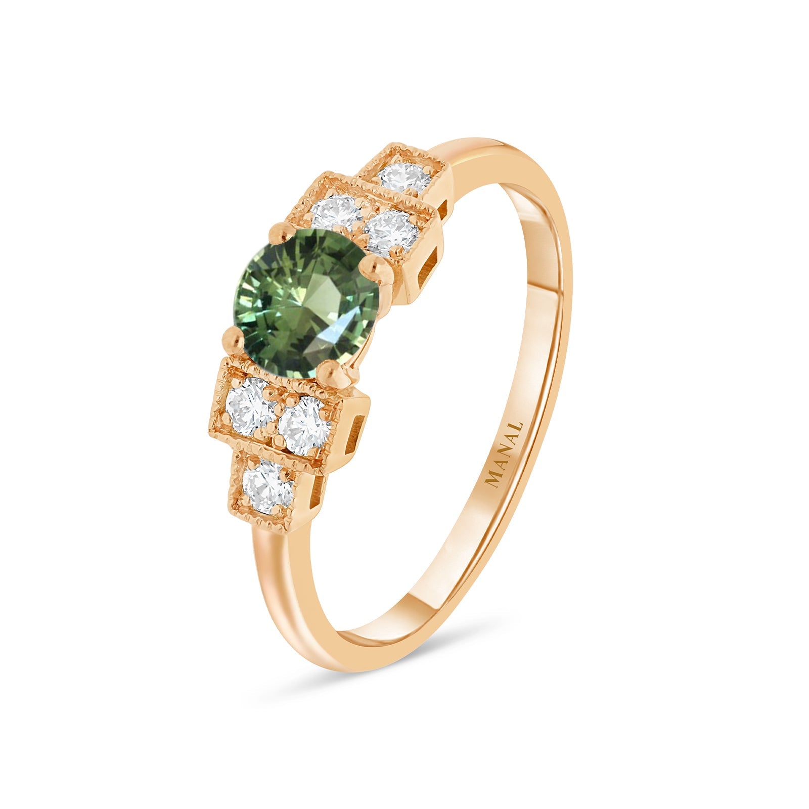 Bague Louxor Saphir Vert