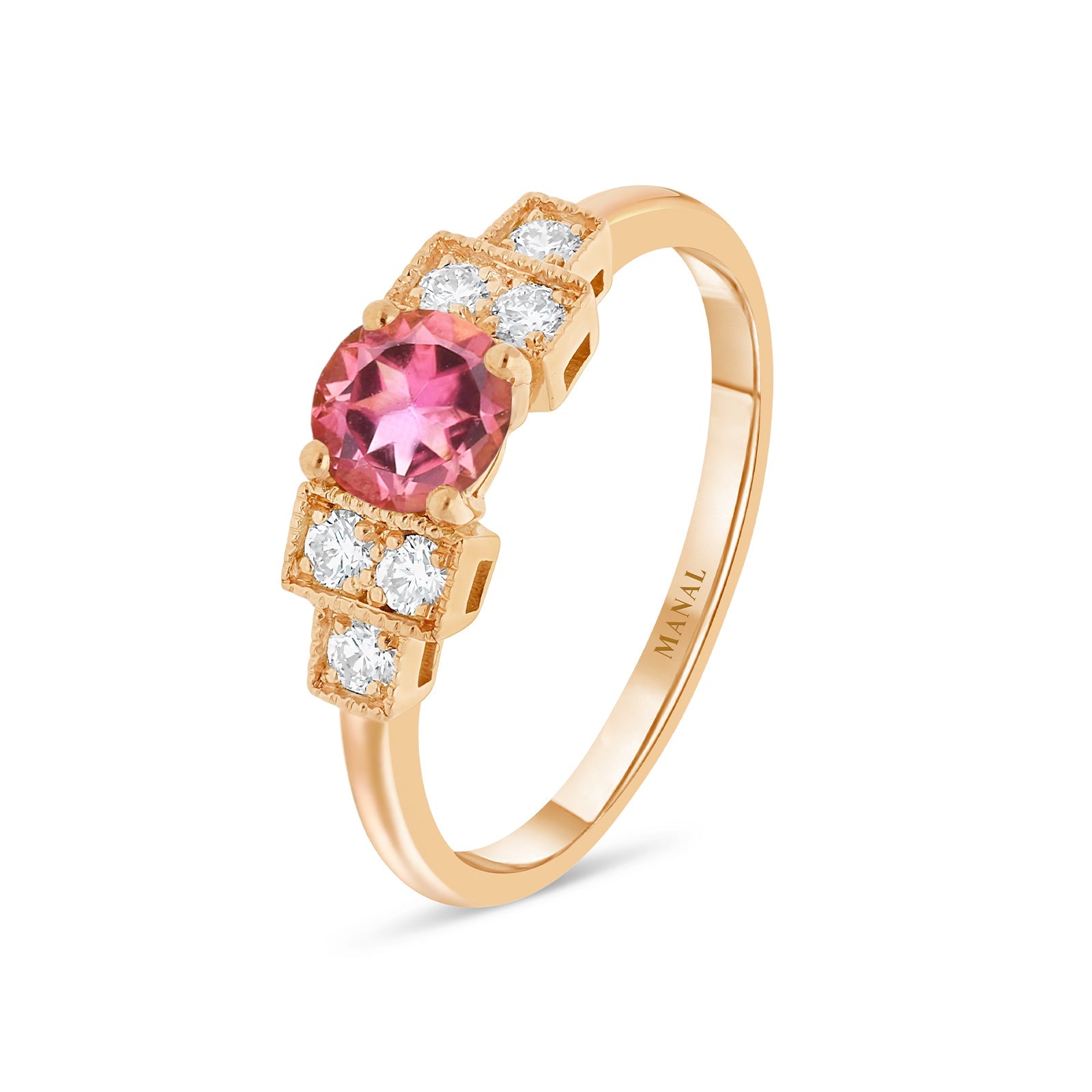 Bague Louxor Tourmaline Rose