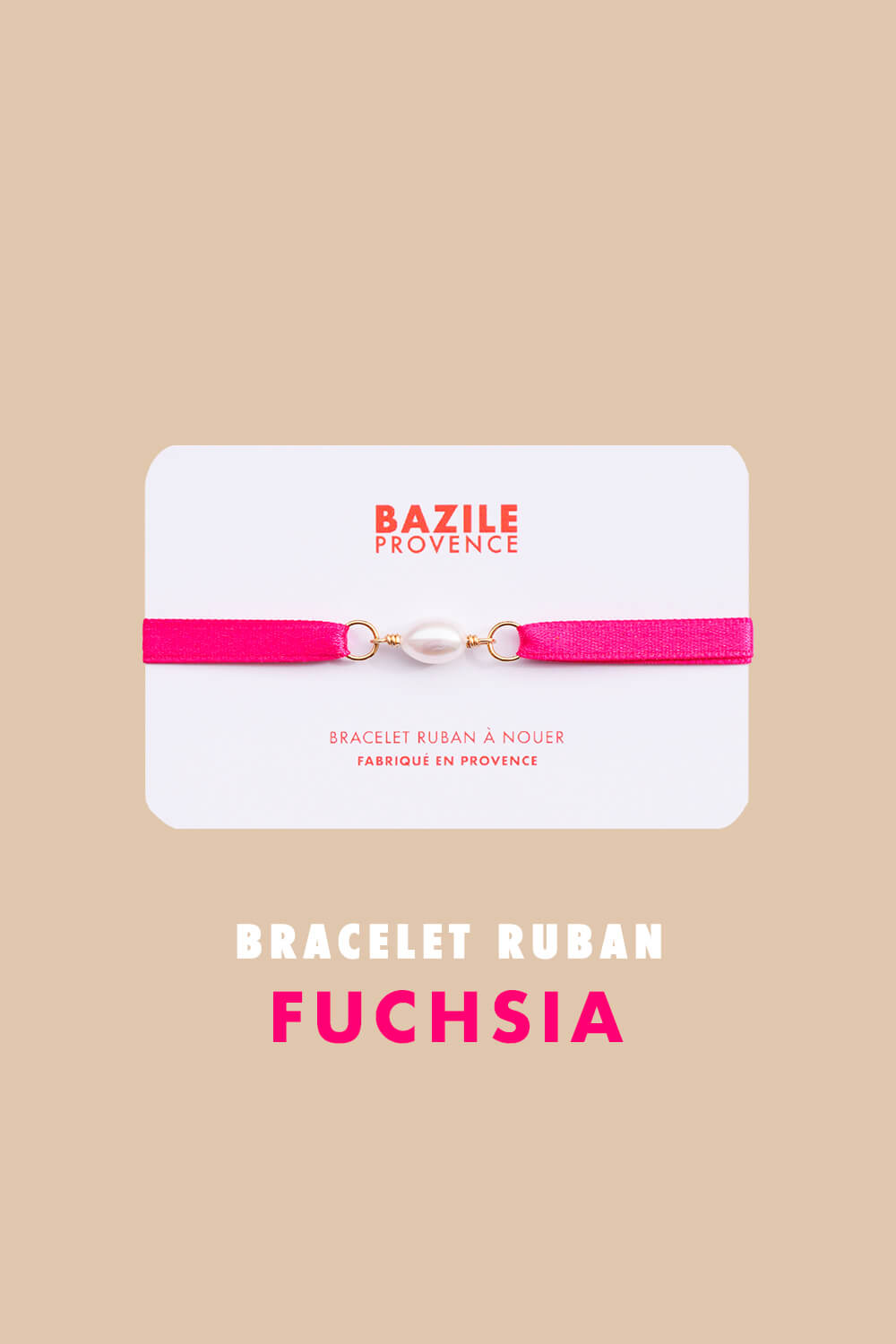 Bracelet Ruban - Fuchsia