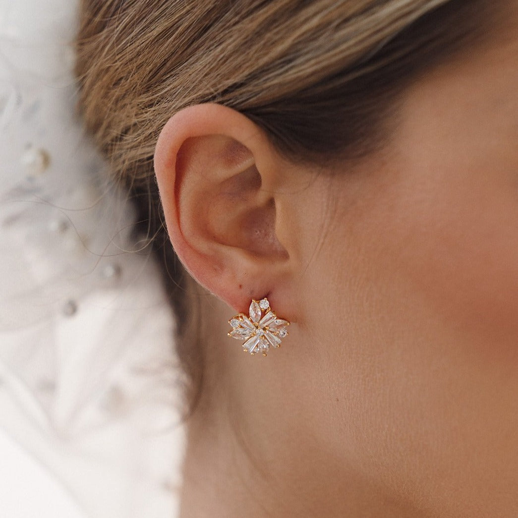 Lily - Puces d'oreilles avec étoiles en strass