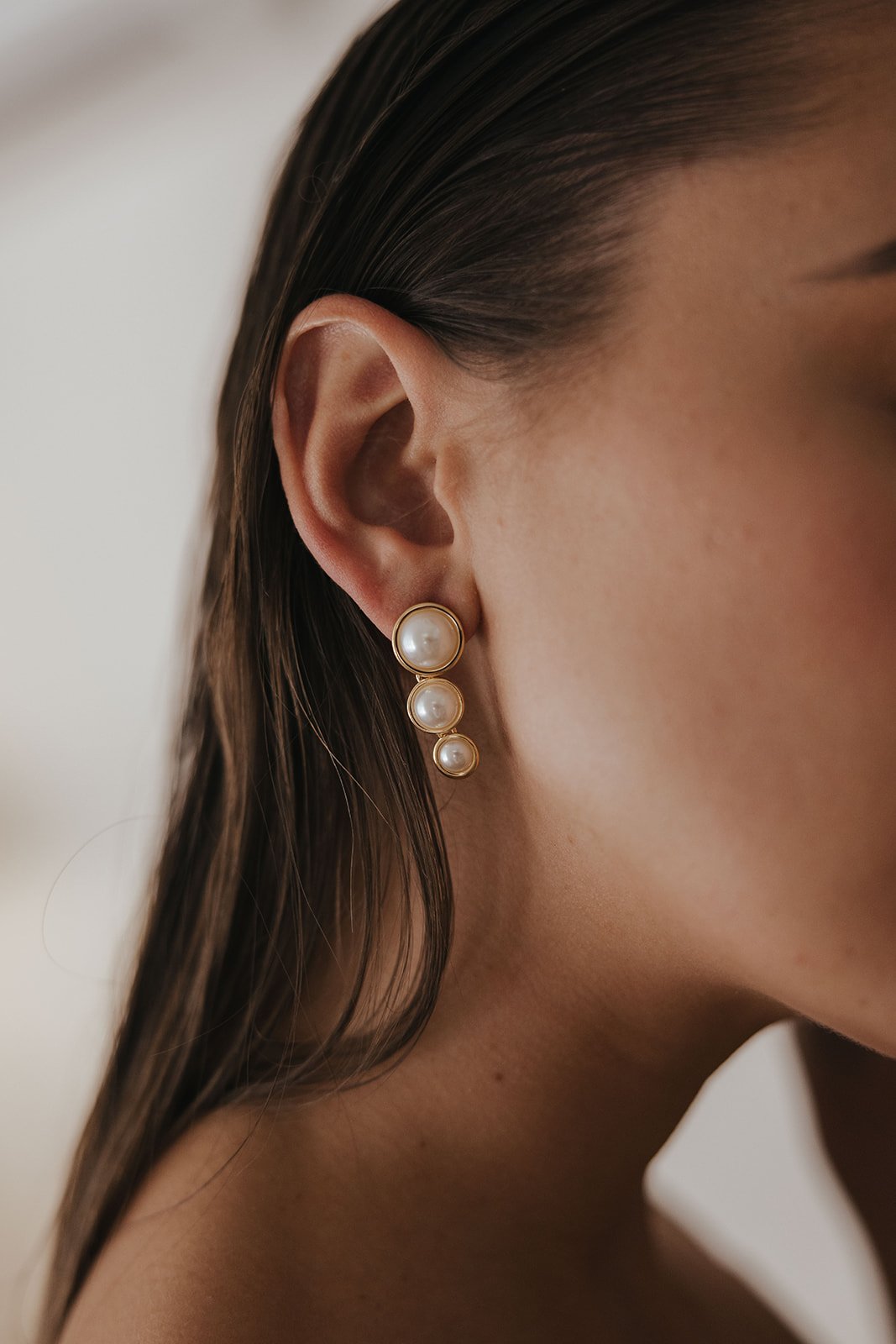 Kiko - Boucles d'oreilles pendantes en perles d'inspiration vintage