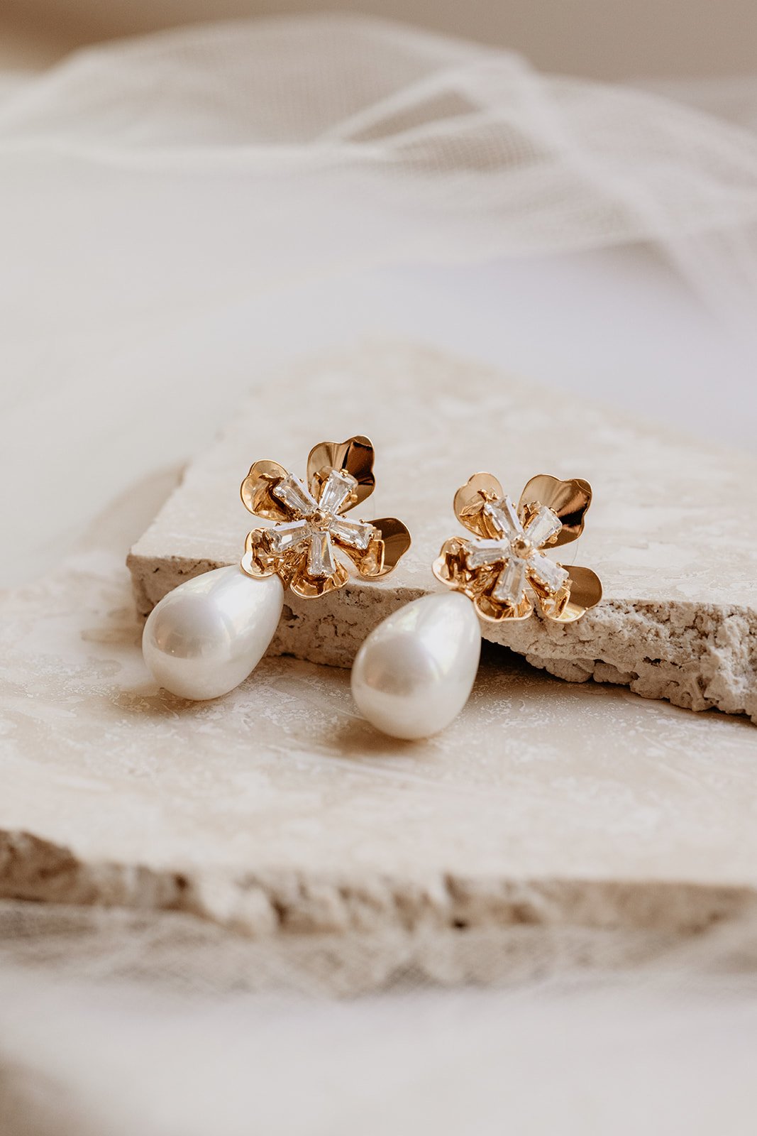 Ellery - Boucles d'oreilles fleurs en perles