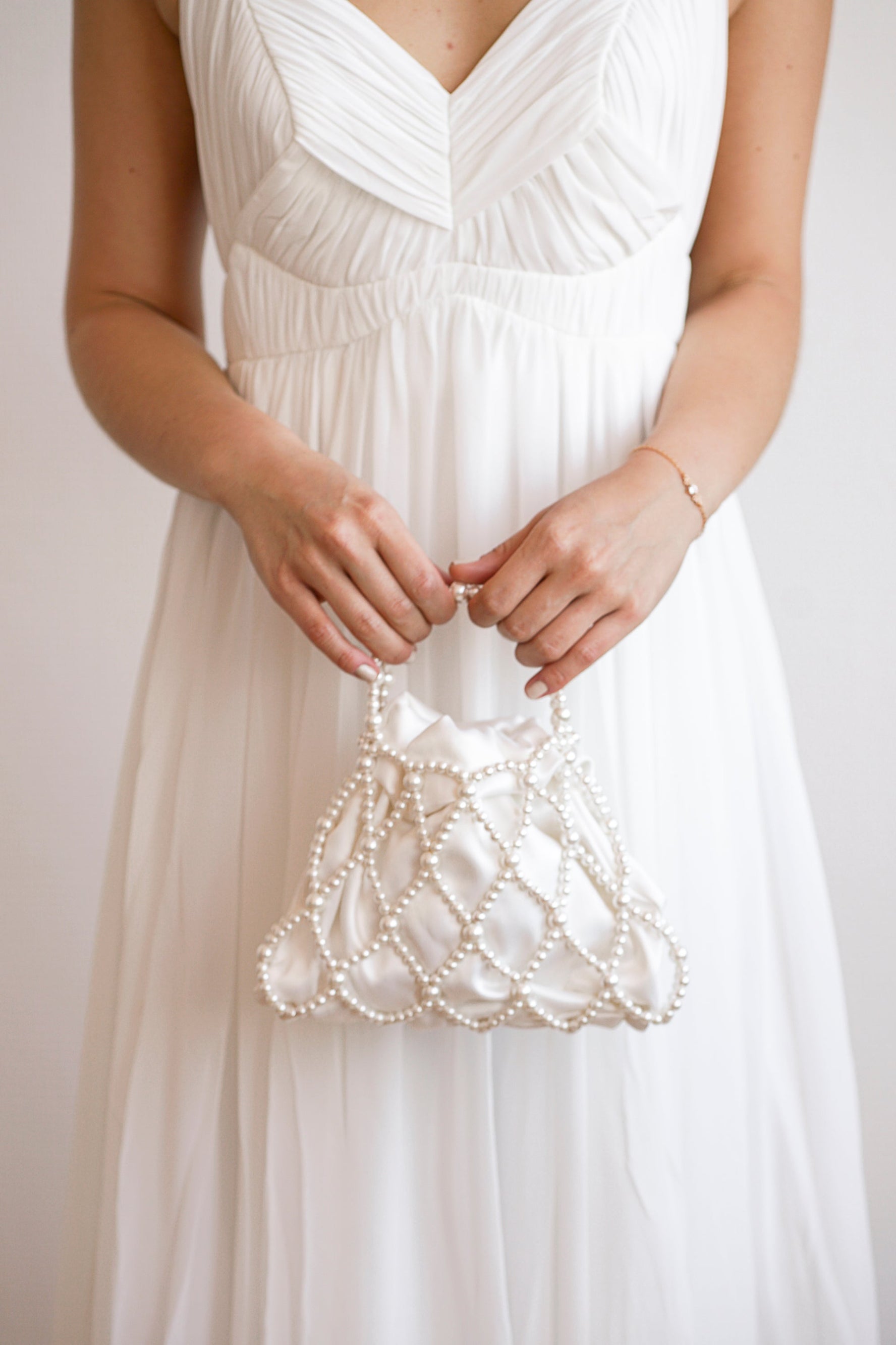 Muguet - Sac de mariage en perles